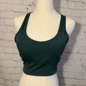 Dark Green Sports Bra